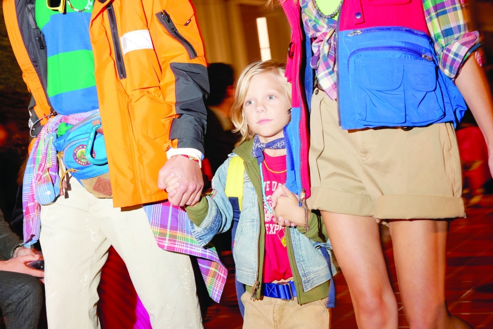 Models present looks at the Ralph Lauren spring 2023 fashion show in San Marino, Calif., Oct. 13, 2022. (Maggie Shannon/The New York Times)