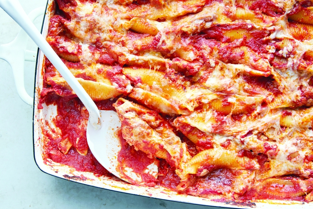 Stuffed Shells. This dish can be made ahead, if you like: assemble earlier in the day and then bake when youre ready. Food Stylist: Monica Pierini. (Linda Xiao/The New York Times)