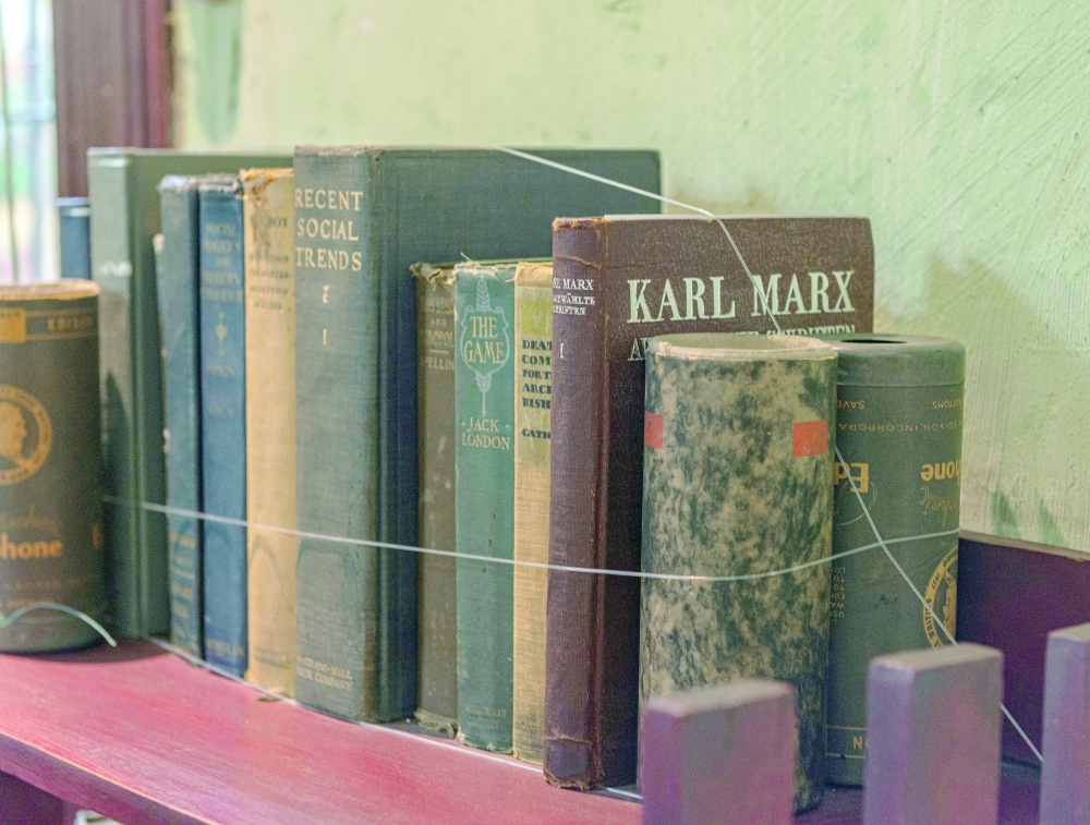 Books inside the Museo Casa de Leon Trotsky in Mexico Citys Coyoacn neighborhood in November 2019. (Adrian Wilson/The New York Times)