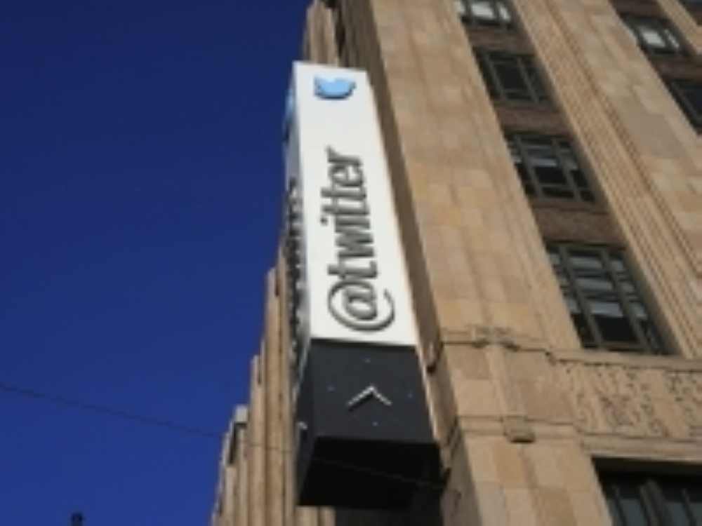 Outside Twitter’s headquarters in San Francisco, Oct. 12, 2022. (Jim Wilson/The New York Times)