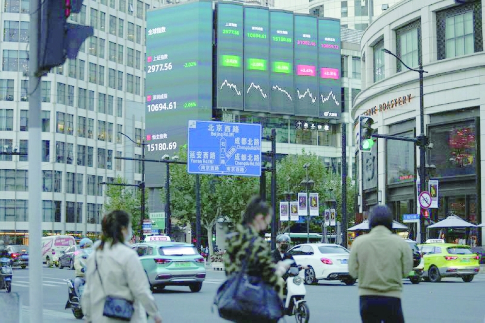 Rumours of a possible end to stringent Covid-19 lockdowns have sent China's stock markets flying this week. -- Reuters