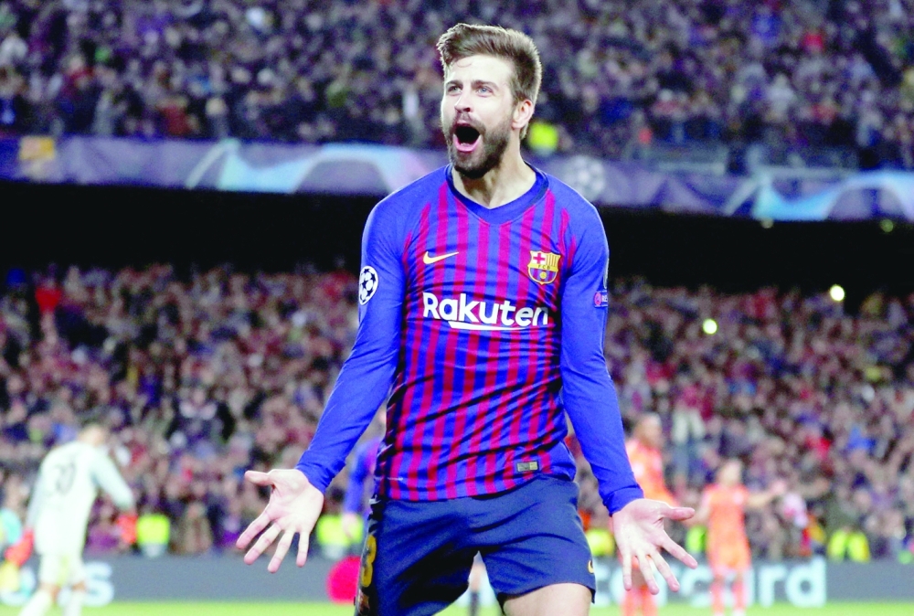Barcelona's Gerard Pique