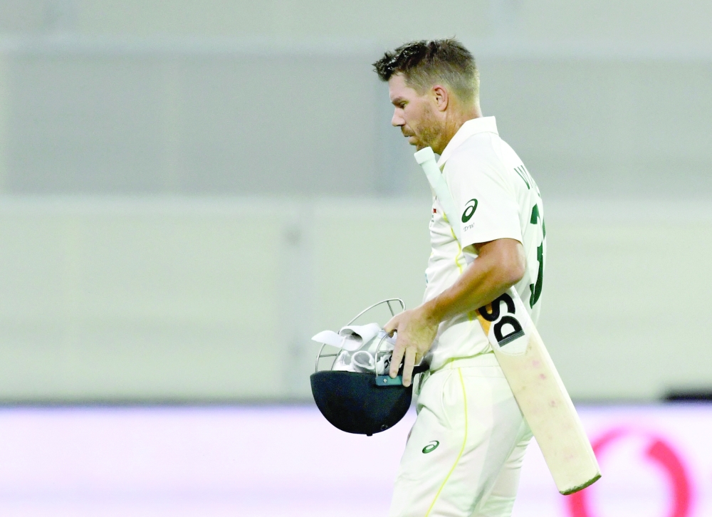 Australia's David Warner 