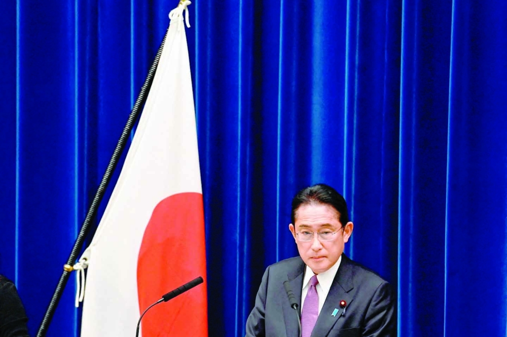 Japan's Prime Minister Fumio Kishida