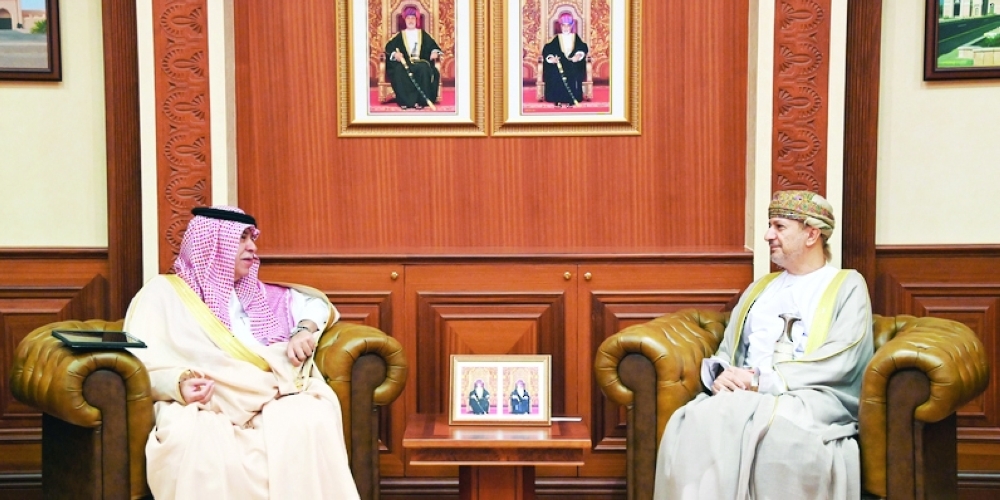 Sultan bin Salim al Habsi with Dr Majid Abdullah al Qasabi