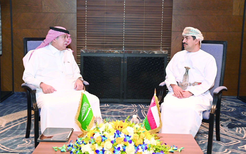 Dr Abdullah bin Nasser al Harrasi with Dr Majid Abdullah al Qasabi