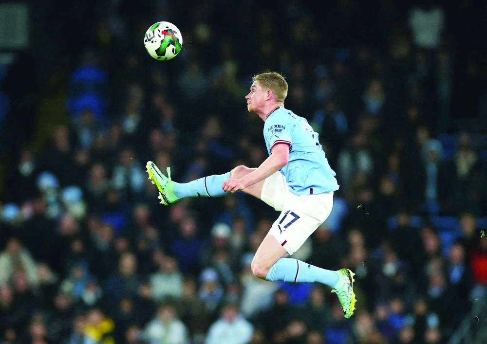 Soccer Football - Carabao Cup - Round of 16 - Manchester City v Liverpool - Etihad Stadium, Manchester, Britain - December 22, 2022 Manchester City's Kevin De Bruyne in action REUTERS