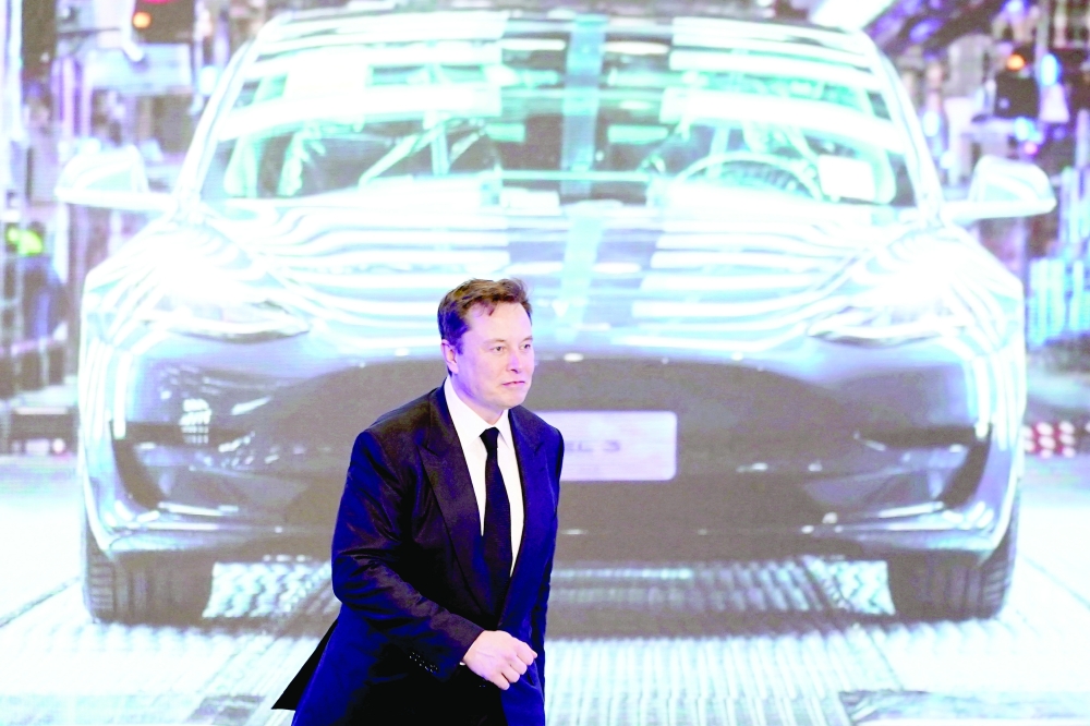 Tesla's plummeting share price has hurt the value of shares owned by the EV maker's employees. Tesla has offered stock compensation for most employees including factory workers. -- Reuters