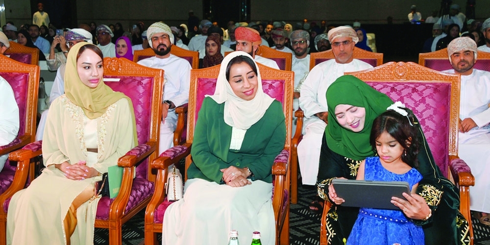 Dr Laila bint Ahmed al Najar, Minister of Social Development, at the ceremony in Muscat on Thursday. — ONA