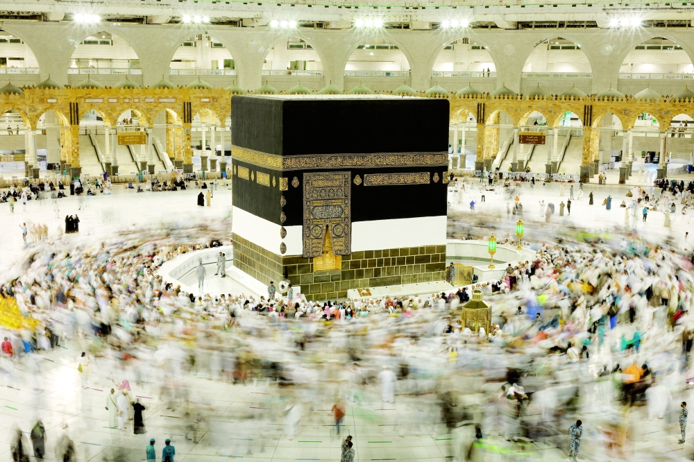 An aerial view shows the Grand Mosque during the annual haj pilgrimage. -- Reuters