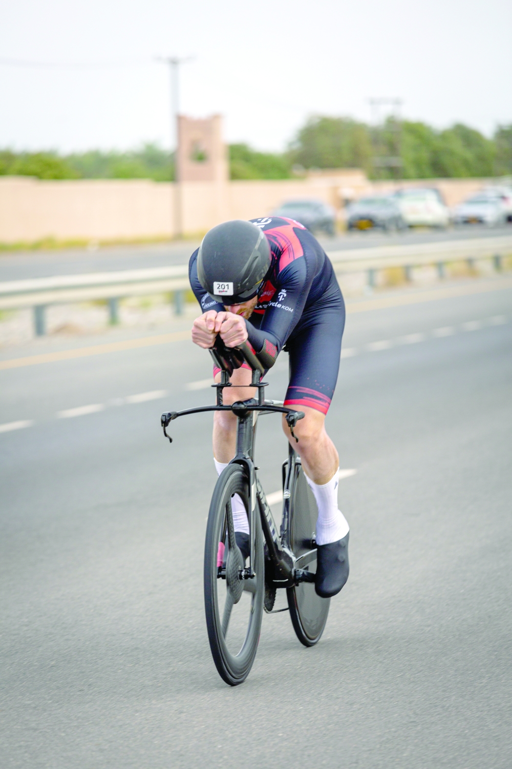 Cycle KOM – NRO captain Paul Willcox during the Stage 5 race of OCA League.