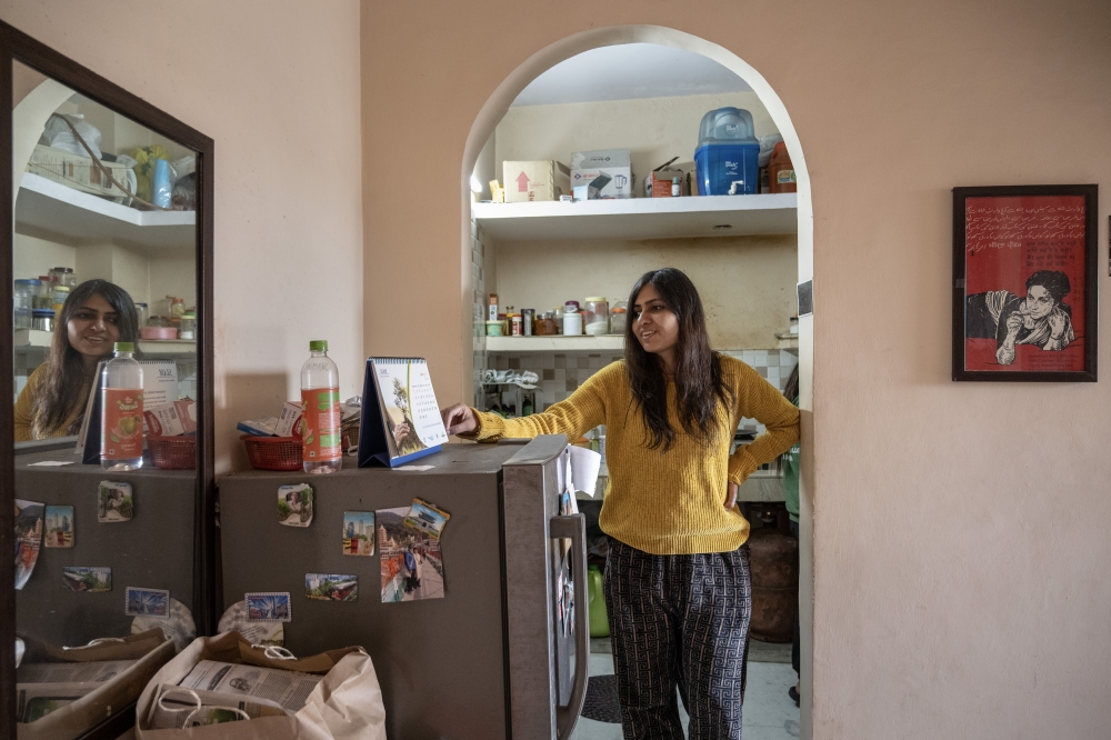 Nayla Khwaja, who faced a curfew in one of her apartment rentals, in New Delhi, Jan. 15, 2023. (Saumya Khandelwal/The New York Times)