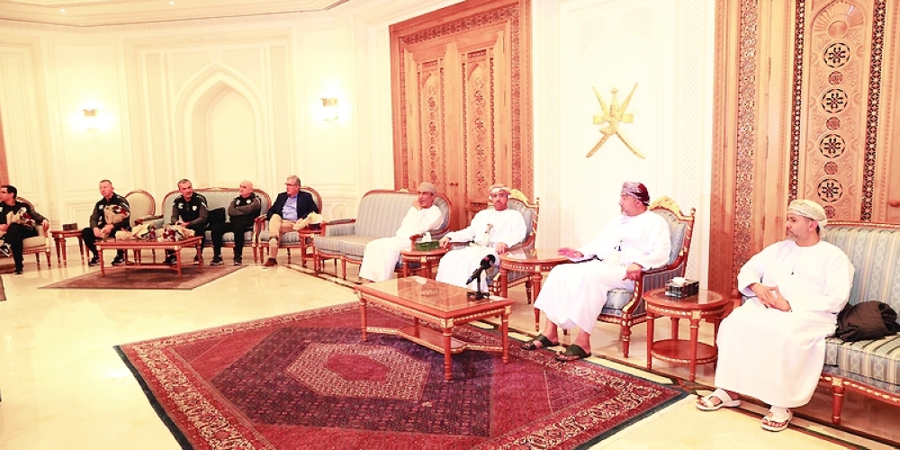 Oman team during reception at Muscat International Airport. -- ONA
