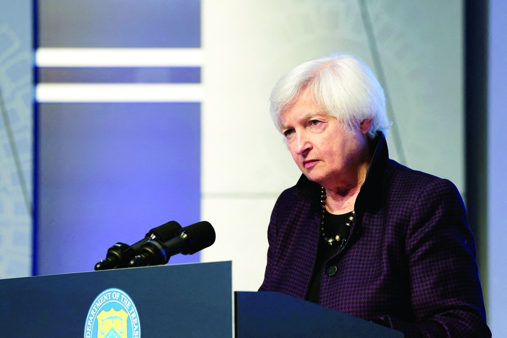 US Treasury Secretary Janet Yellen