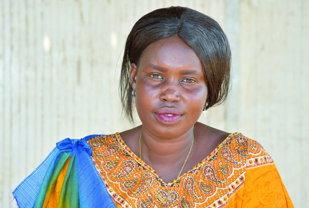 Nyalon Gatban in South Sudan compound outside Juba, South Sudan. - Reuters
