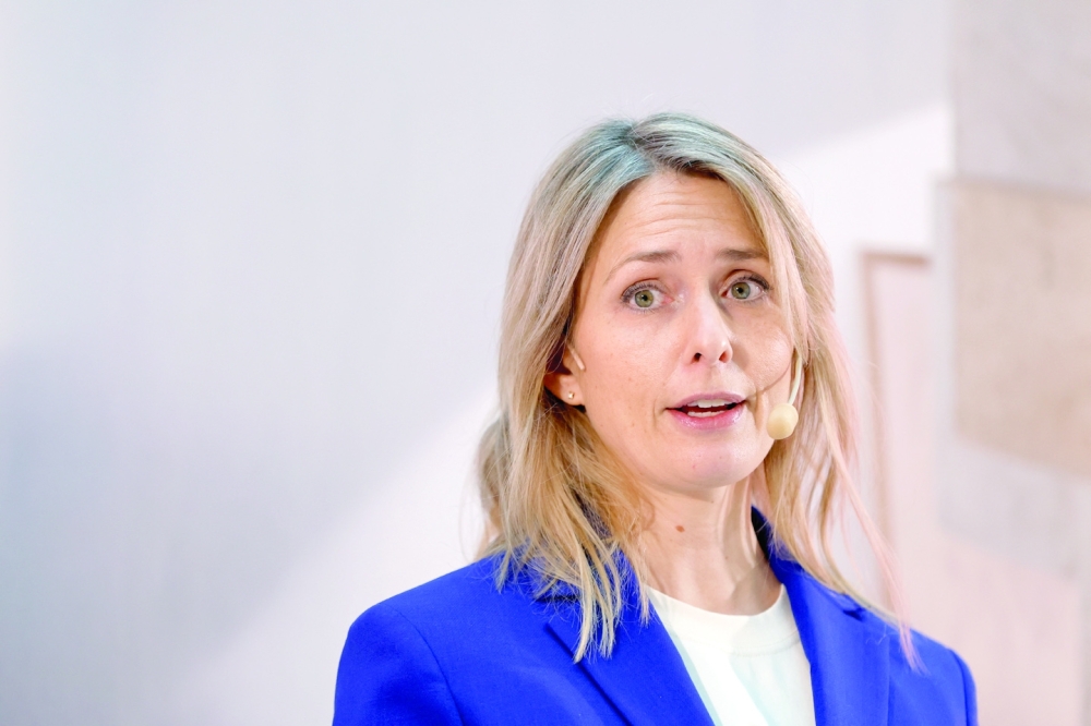 CEO of H&M Helena Helmersson presents the company's financial report during a news conference at H&M's headquarters in Stockholm. - Reuters

