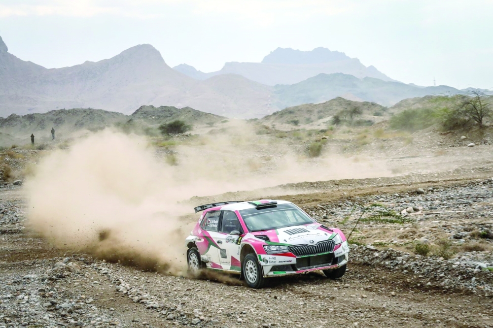Abdullah Al-Rawahi leads the Oman Rally after seven stages.