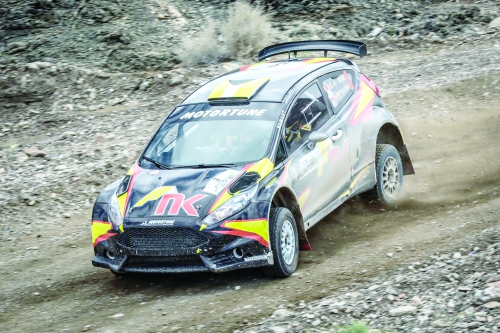 Nasser Khalifa Al-Atya on day two in Oman.