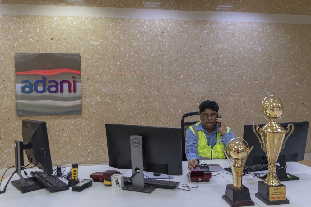 A control room of a coal-fired power plant owned by the Adani Group, until recently Indias largest conglomerate, which shed more than $100 billion in days in January, in Mundra, India, Oct. 27, 2022. (Saumya Khandelwal/The New York Times)