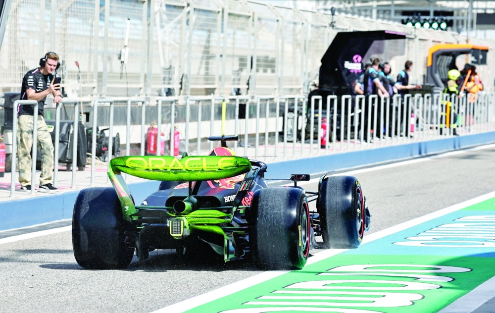 Formula One F1 - Pre-Season Testing - Bahrain International Circuit, Sakhir, Bahrain - February 23, 2023 Red Bull's Max Verstappen during testing REUTERS/Hamad I Mohammed
