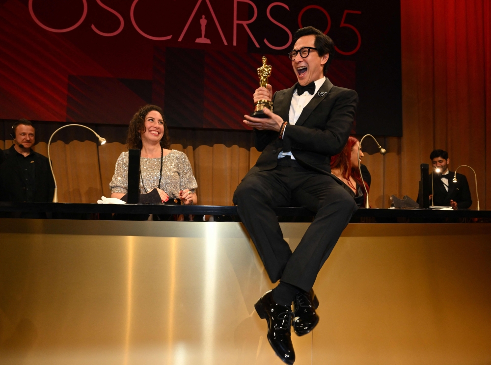 US-Vietnamese actor Ke Huy Quan, winner of the Oscar for Best Actor in a Supporting Role for "Everything Everywhere All at Once"