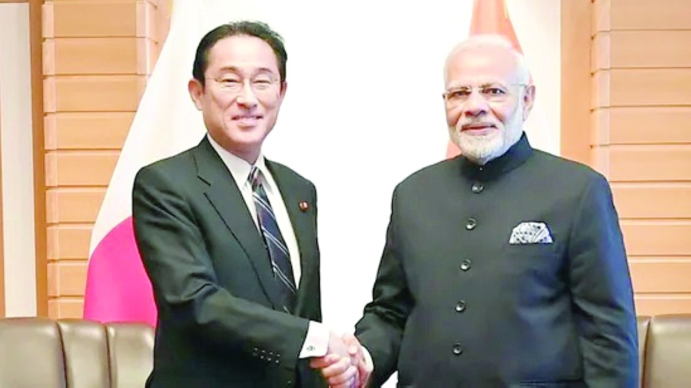 Prime Minister Narendra Modi meeting Prime Minister Fumio Kishida in Japan.
File Photo 