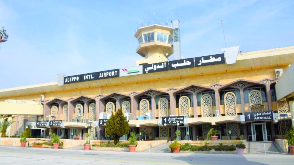 Aleppo International Airport has been attacked several times by Israeli air strikes.— AFP