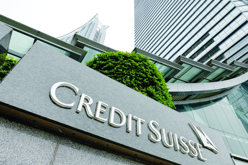 The logo of Credit Suisse bank is seen in Hong Kong. - Reuters
