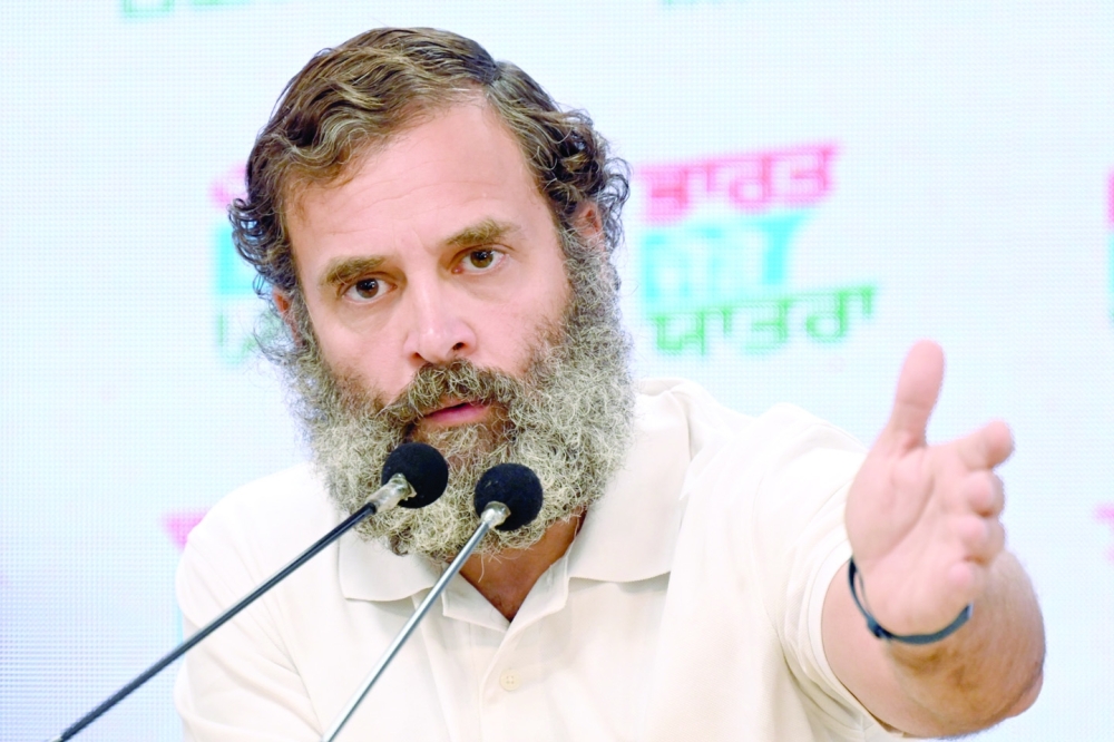 India's Congress Party leader Rahul Gandhi 