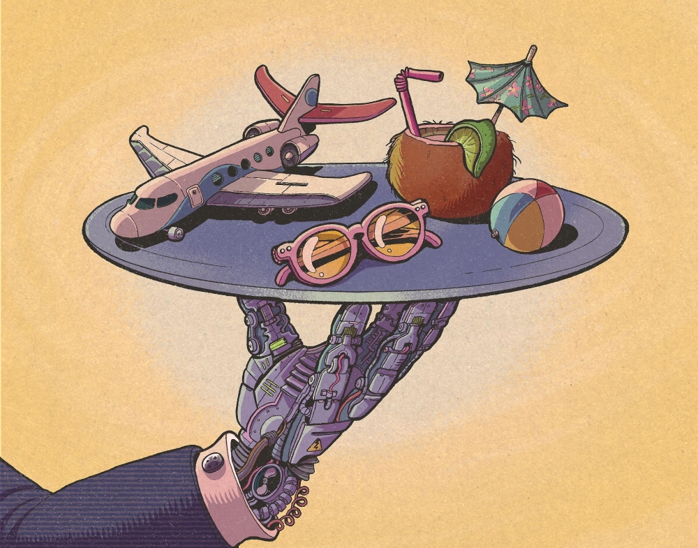 Powerful new artificial-intelligence software is already shaking up the travel industry, but it has a long way to go until it can plan a seamless trip. For now. (Will Cordell/The New York Times)