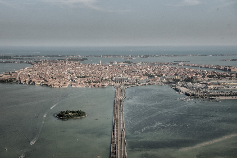 An aerial view of Venice, Italy on May 4, 2022. (Laetitia Vancon/The New York Times)
