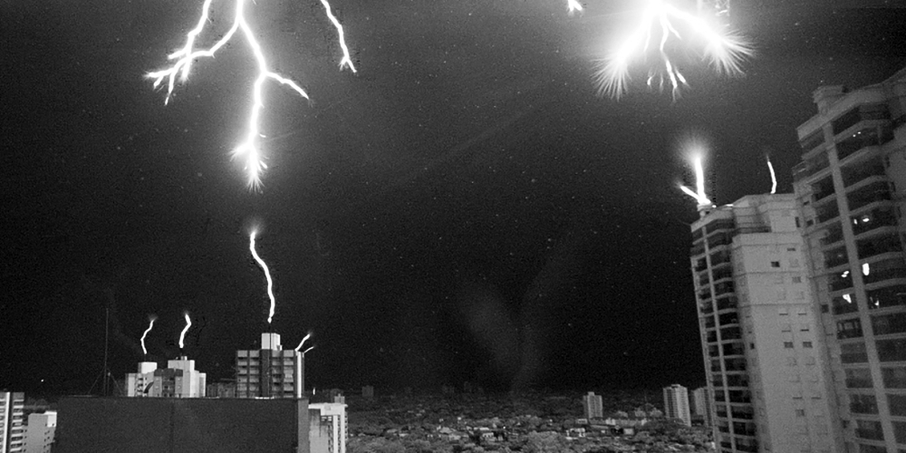 Researchers in Sao Jose dos Campos, Brazil, were able to capture upward discharges of lightning from a distance of about 150 yards with a device that records 40,000 images a second.  (Marcelo Saba and Diego Rhamon via The New York Times) 
