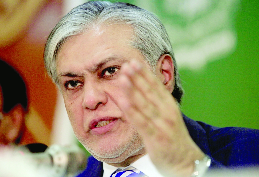 Pakistan's Finance Minister Ishaq Dar
