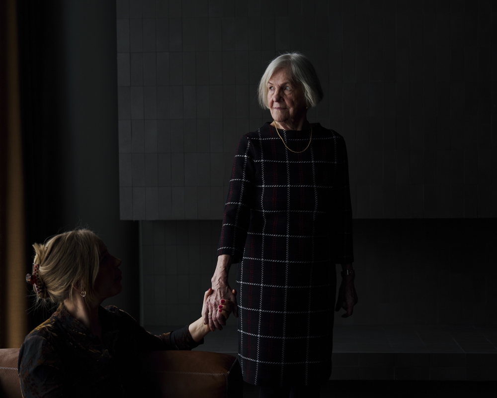 Eeva Valtonen with her granddaughter, Ruut Eerikainen, in Helsink