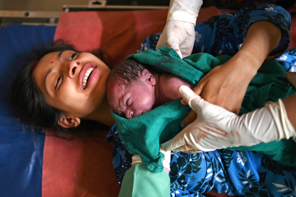 A newly born daughter of Manu Bala who just helped make India the world's most populous nation. 