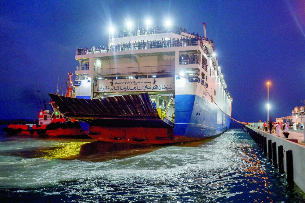 The Saudi ferry passenger ship Amanah is carrying 1,687 civilians from more than 50 countries fleeing violence in Sudan. — AFP