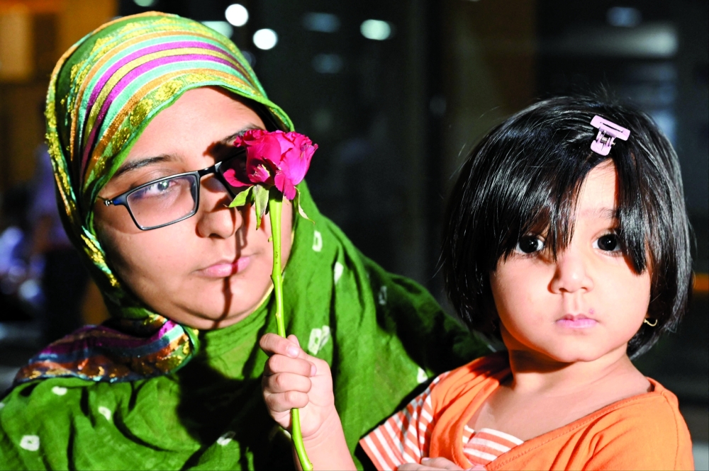 Indians evacuated from Sudan arrive at the Chattrapati Shivaji Maharaj International airport in Mumbai. - AFP