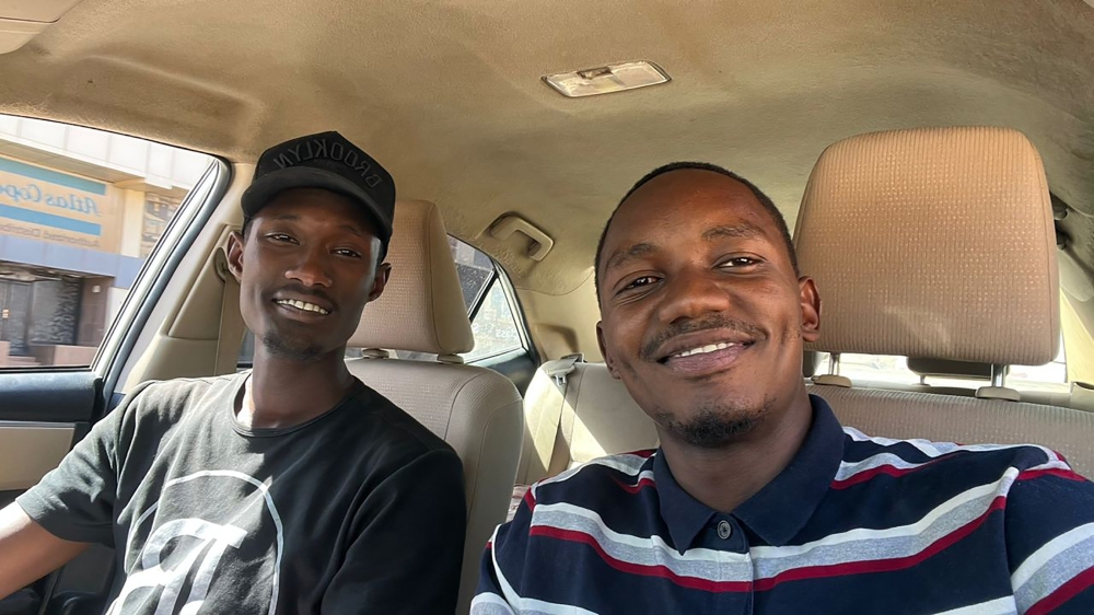 An undated photo of Sami al-Gada, left, and Hassan Tibwa. (via The New York Times)