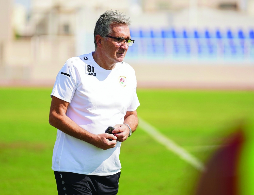Oman head coach Branko Ivankovic