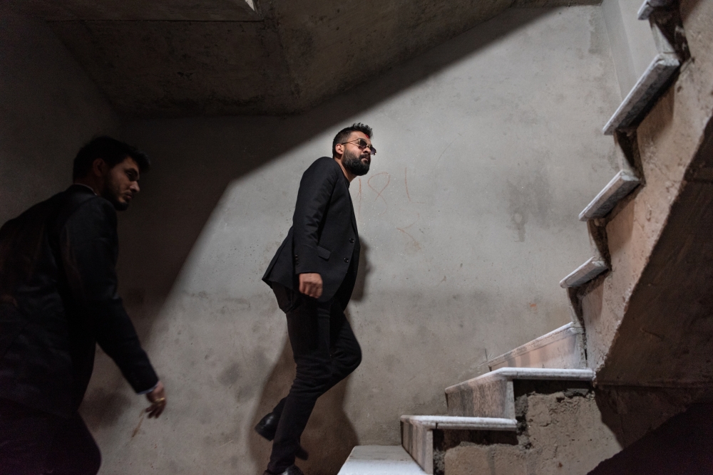 Balendra “Balen” Shah, the new mayor of Kathmandu, and a popular rapper and a structural engineer who has prioritized tearing down structures built without proper permits, at building site in the capital city of Nepal, Nov. 16, 2022. (Saumya Khandelwal/The New York Times)