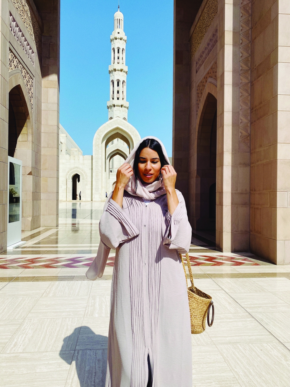 Malini Angelica at the Grand Mosque