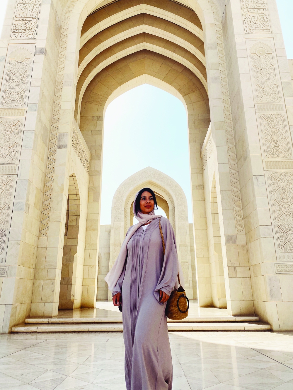 Malini Angelica at the Grand Mosque