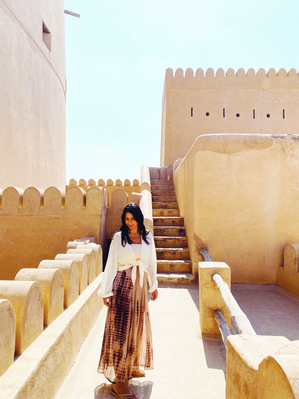 Malini Angelica at Nizwa fort