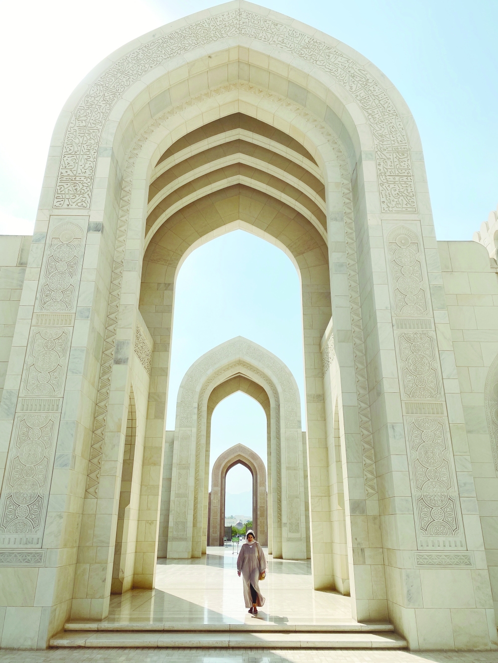 Malini Angelica at the Grand Mosque