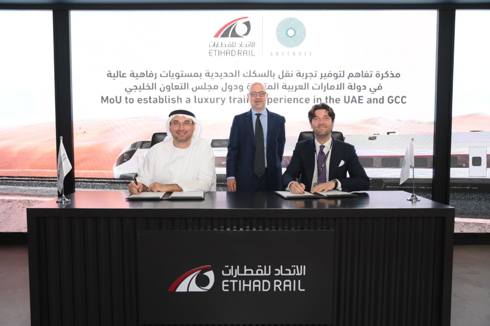 #EtihadRail signed an MoU with Arsenale, an Italian luxury hospitality company, to establish a luxury train experience.