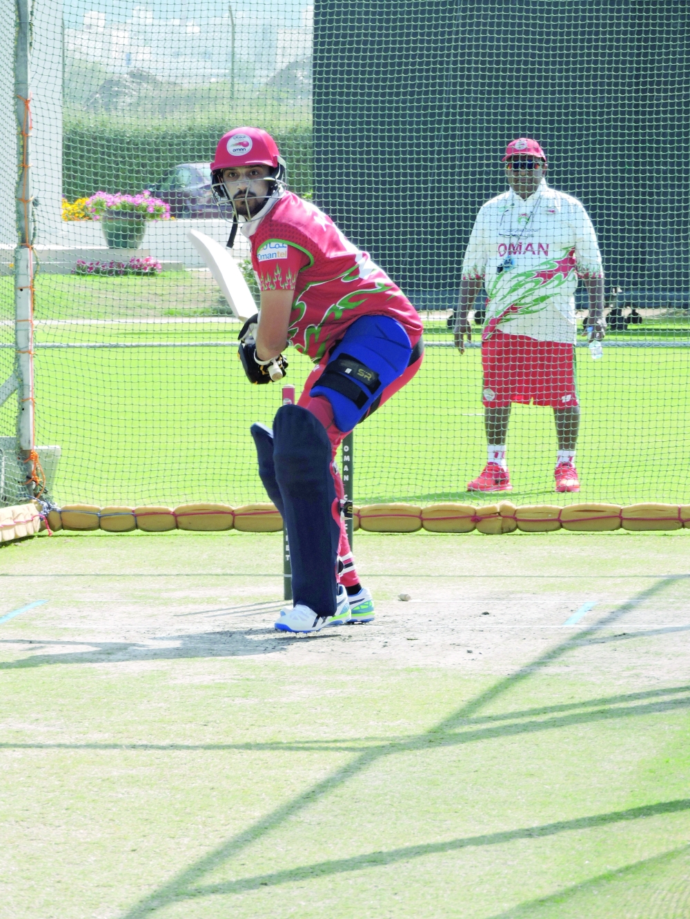 Dulep Mendis at the nets