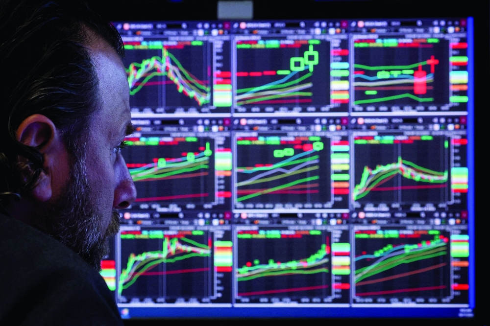 A specialist trader works on the floor of the New York Stock Exchange (NYSE) in New York City. — Reuters