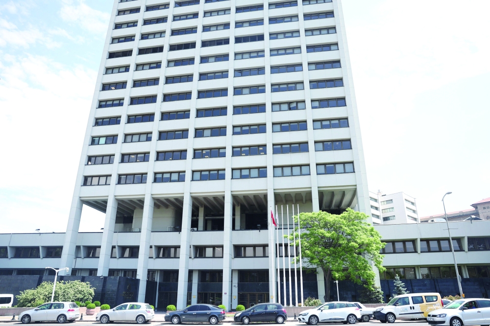 The Central Bank of Turkey, in Ankara. 