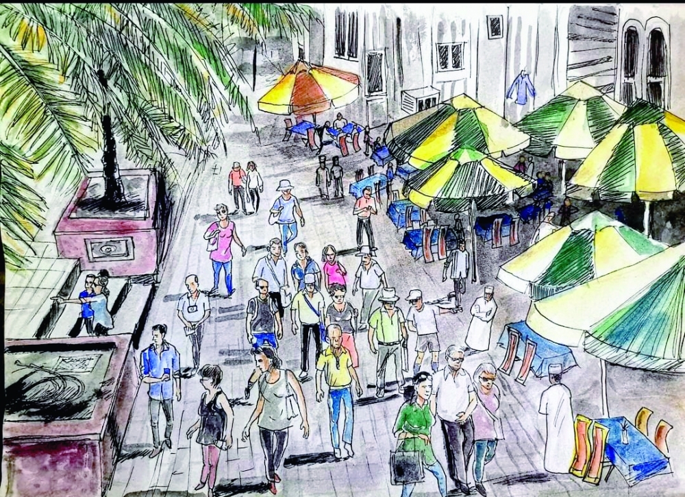 Scene from Muttrah Corniche