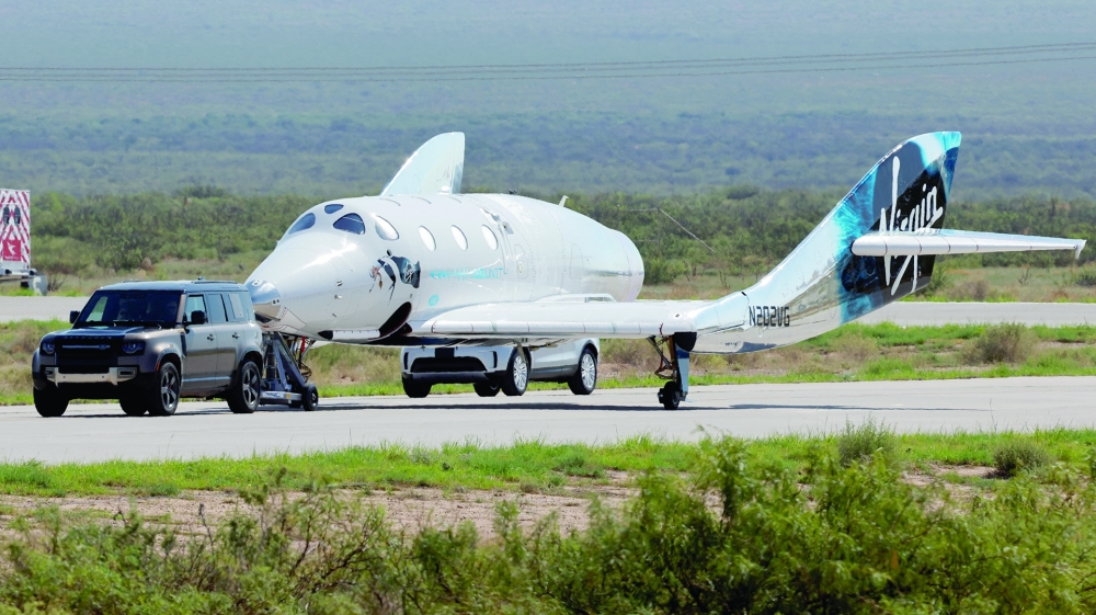 Virgin Galactic's passenger rocket plane VSS Unit